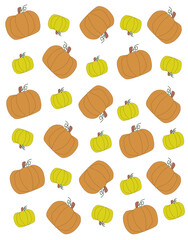 Texture autumn print pumpkin vegetables