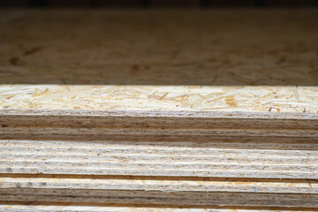 OSB plate in a store.