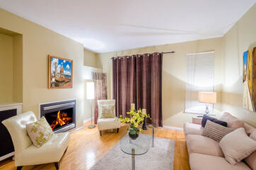 Interior design of a luxury living room