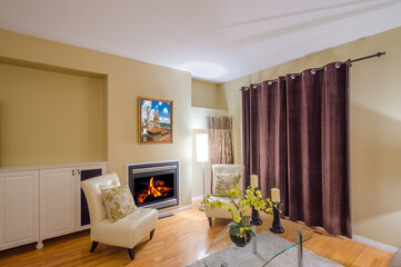 Interior design of a luxury living room