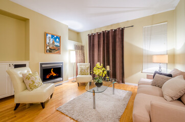 Interior design of a luxury living room