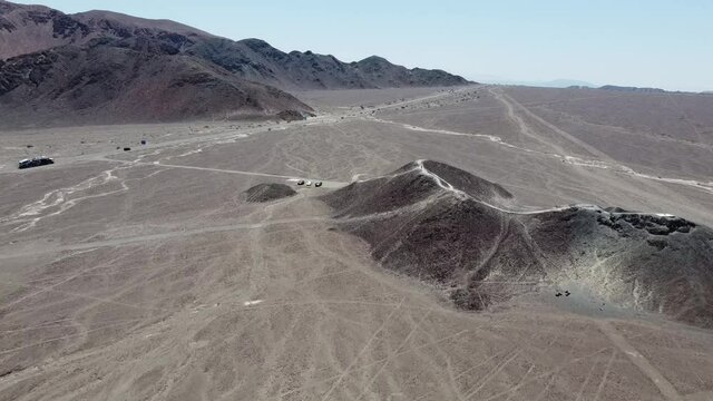 Peru Giant Cat  At Famous Nazca 