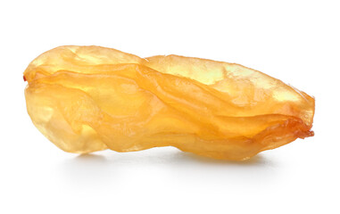 Tasty raisin on white background