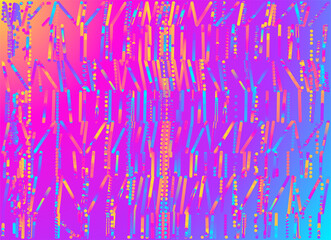 Abstract colorful dotted lines background.