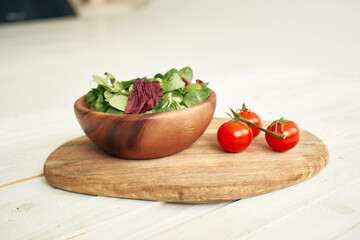 salad plate ingredients fresh food vegetables kitchen