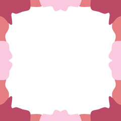 Obraz premium Twibbon Frame Border Collection art deco style. Suitable for social media posts, mobile apps, banners design and website or internet ads