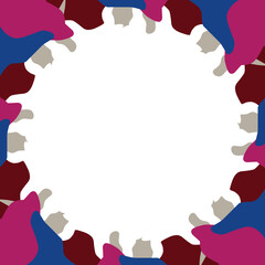 Twibbon Frame Border Collection art deco style. Suitable for social media posts, mobile apps, banners design and website or internet ads