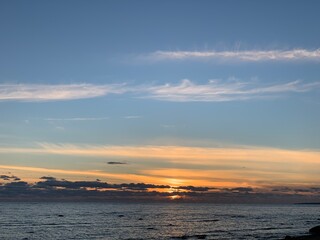 Fototapeta premium sunset over the sea
