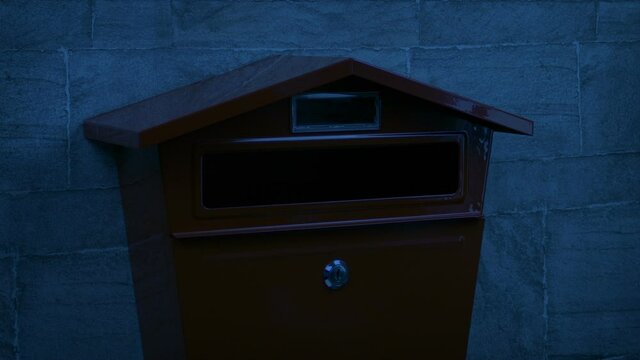 Letter And Package Posted In The Evening