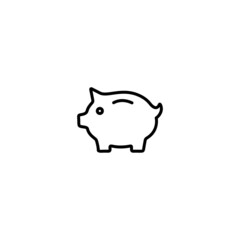 Piggy bank icon, piggy bank sign vector