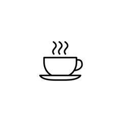 Coffee cup icon, Coffee cup sign vector