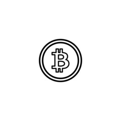 Bitcoin icon,  bitcoin sign vector