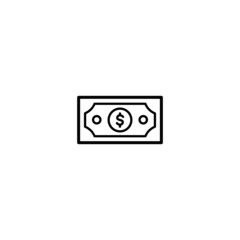 dollar money icon, money sign vector
