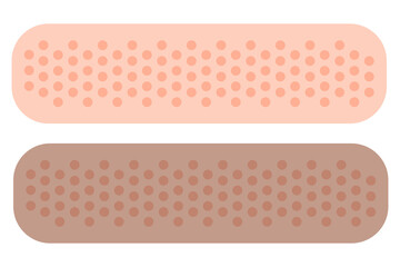 adhesive plaster for healthcare design. Medical treatment. Vector illustration. Stock image. 