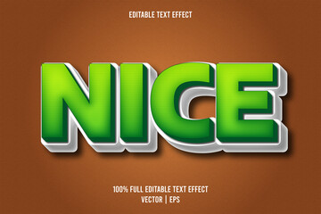 Nice editable text effect cartoon style