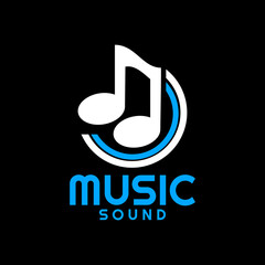 music logo. tone icon. tone sound