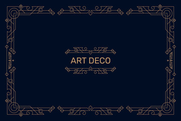 Flat design art deco background. -  Vector.