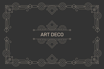 Flat design art deco background. -  Vector.