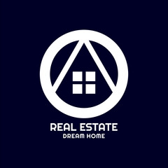 simple home real estate logo icon vector
