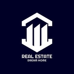 simple home real estate logo icon vector
