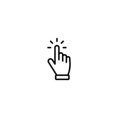 Obraz premium Hand cursor click icon vector