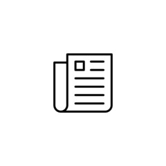 Newspaper icon vector