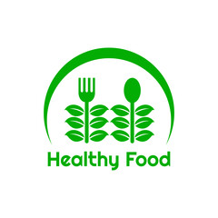 Natural and Helathy food logo 