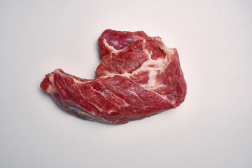 Fototapeta premium meat steak beef rosemary food yes light background