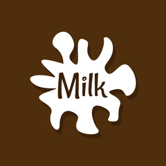 Milk logo, sweet milk