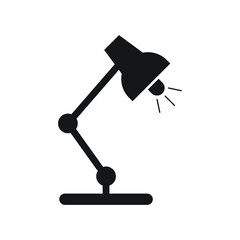 Study lamp icon design isolated on white background