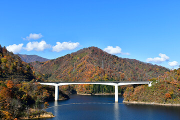秋　山形長井ダム湖 ながい百秋湖