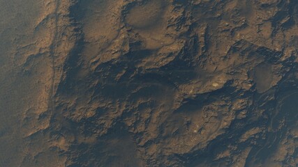 texture of a distant planet, texture of an exo-planet, realistic texture of the surface of an alien planet, top view of the planet surface, abstract texture 3d render
