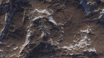 texture of a distant planet, texture of an exo-planet, realistic texture of the surface of an alien planet, top view of the planet surface, abstract texture 3d render
