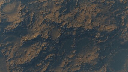 texture of a distant planet, texture of an exo-planet, realistic texture of the surface of an alien planet, top view of the planet surface, abstract texture 3d render