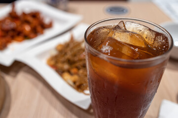 Iced tea with Chinese food
