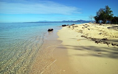 scenic view of a beautiful beach. Dokokayu Island, Gorontalo, Indonesia