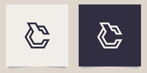 letter c logo design template