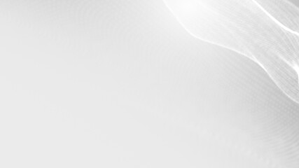 Dot white gray wave light technology texture background. Abstract big data digital concept. 3d rendering.