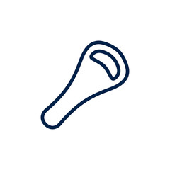 Bottle opener icon vector sign pictogram isolated on white. Beer opener Symbol, logo illustration.