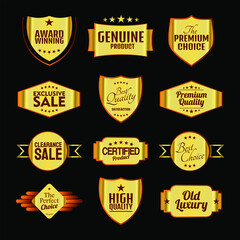 Fototapeta premium Badge Collection For Product And Marketing, With An Elegant And Luxurious Design