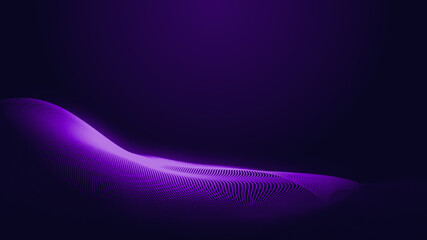 Abstract dot blue purple gradient wave texture technology background.