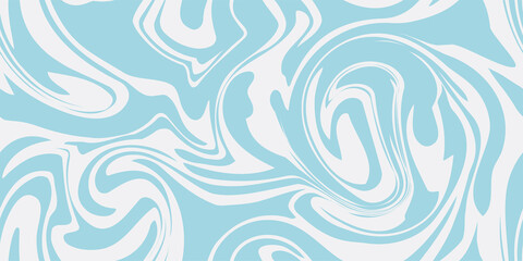 Blauwe marmeren acryl naadloze patroon, water textuur, aquarel marmeren achtergrond.