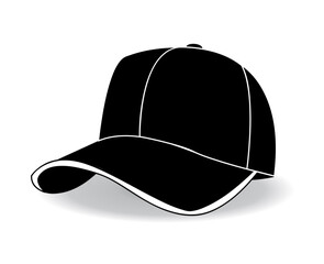 baseball cap vector illustration on white 