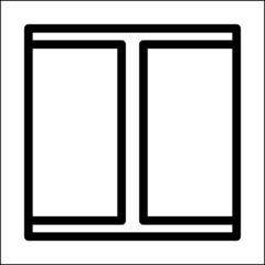 Illustration vector graphic of window or frame. Good for icon. Perfect for logo. Perfect for decoration or ornament