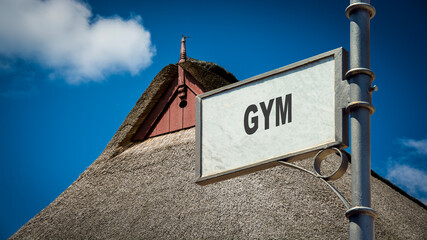 Street Sign to Gym