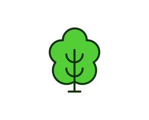 Tree premium line icon. Simple high quality pictogram. Modern outline style icons. Stroke vector illustration on a white background. 