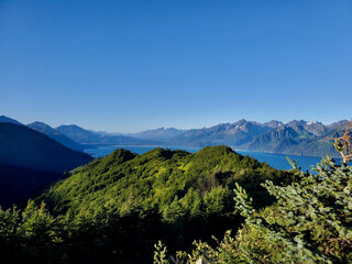 mountain landscape with sky