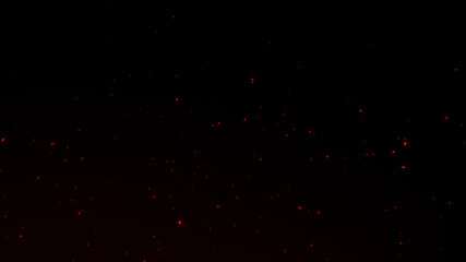Fire Sparks Shimmering Particle Background