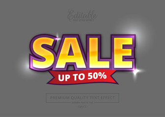 Sale Editable Text Style Effect