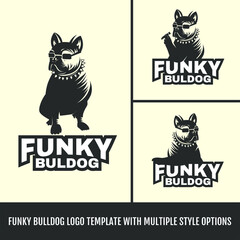 Bulldog Logo Template With Multiple Style Options